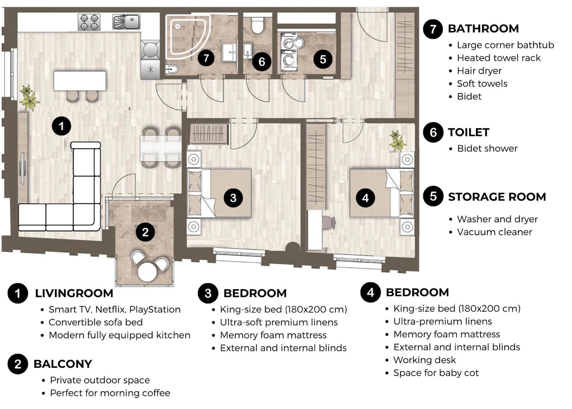 Luxury Sunny - Garage Parking, Metro, Balcony, Ps5 With Games Daire